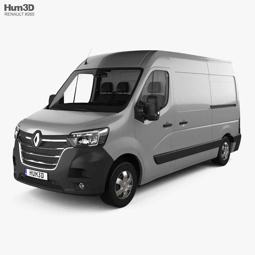 Renault Master Panel Van L2H2 with HQ interior 2022 3D model
