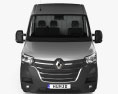 Renault Master Kastenwagen L2H2 mit Innenraum 2022 3D-Modell Vorderansicht