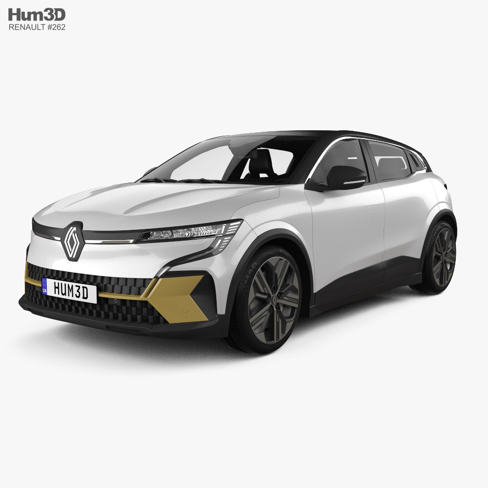 Renault Megane E-Tech Electric iconic with HQ interior 2024 3D model