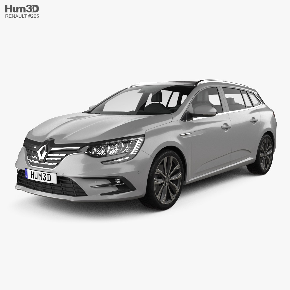 Renault Megane estate 2020 3D-Modell
