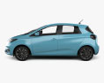 Renault Zoe with HQ interior and engine 2023 3d model side view