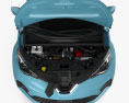 Renault Zoe з детальним інтер'єром та двигуном 2023 3D модель front view