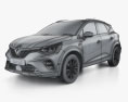 Renault Captur Iconic 2022 Modèle 3d wire render