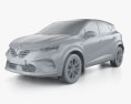 Renault Captur Initiale Paris 2022 3d model clay render