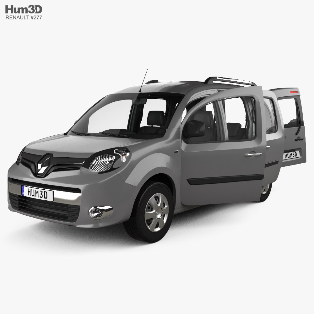 Renault Kangoo con interni 2014 Modello 3D