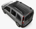 Renault Kangoo 인테리어 가 있는 2017 3D 모델  top view