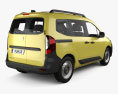 Renault Kangoo JP-spec 2024 3Dモデル 後ろ姿