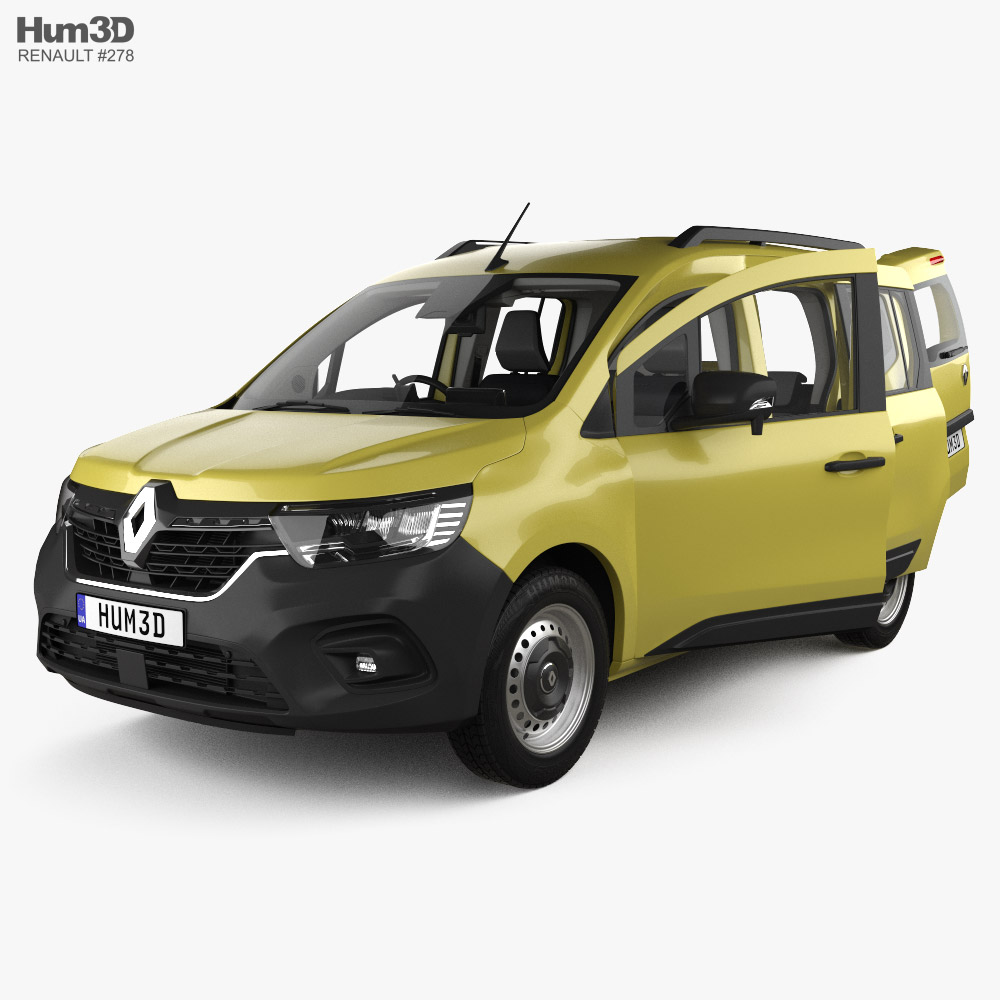 Renault Kangoo JP-spec インテリアと 2024 3Dモデル