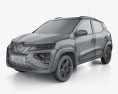 Renault Kwid E-TECH 2024 Modello 3D wire render