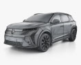 Renault Scenic E-Tech 2024 3d model wire render