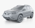 Renault Duster BR-spec 2023 3d model clay render