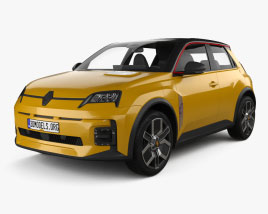 3D model of Renault 5 E-TECH Electric 2024