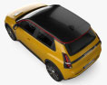 Renault 5 E-TECH Electric 2024 3D-Modell Draufsicht