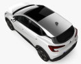 Renault Captur E-Tech Hybrid Techno 2024 3D-Modell Draufsicht