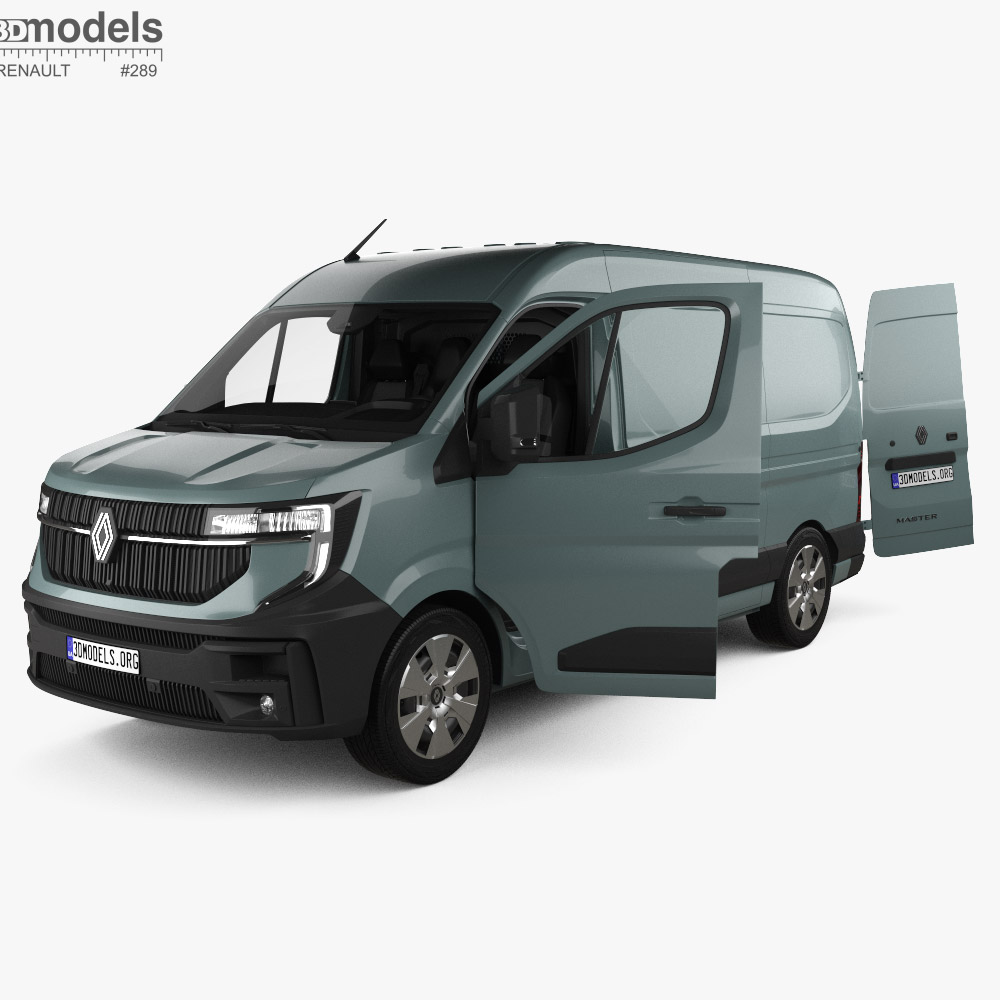 Renault Master Panel Van L2H2 with HQ interior 2024 3D 모델 