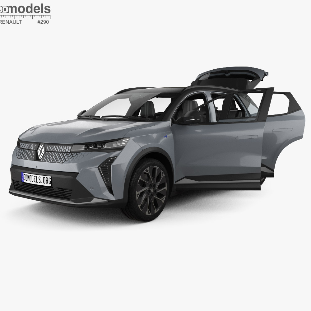 Renault Scenic E-Tech with HQ interior 2024 Modelo 3D