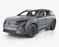 Renault Scenic E-Tech with HQ interior 2024 3D модель wire render