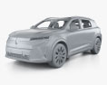 Renault Scenic E-Tech with HQ interior 2024 Modello 3D clay render