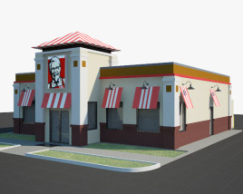 KFC Restaurant 01 3D model