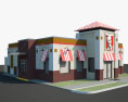 KFC Restaurante 01 Modelo 3d