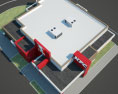 KFC Restaurant 02 3D-Modell