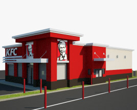 KFC Restaurant 03 3D-Modell