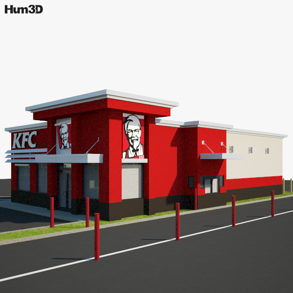 KFC Restaurant 03 3D model