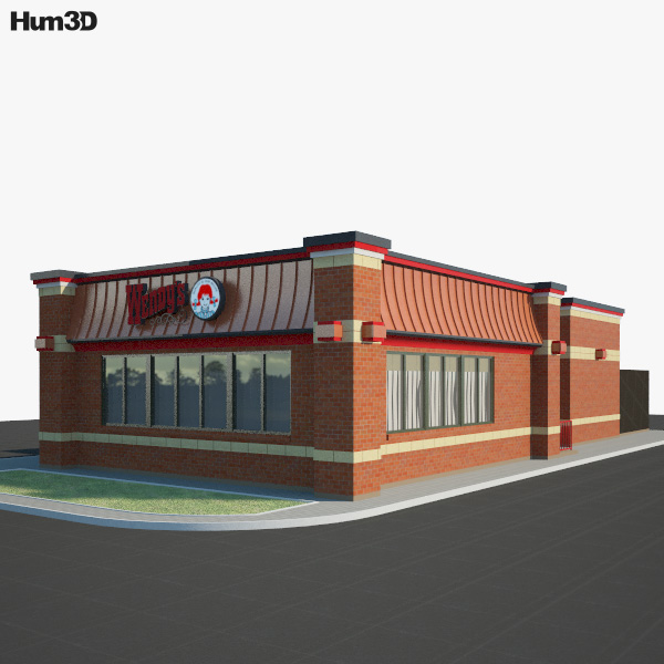 Wendy’s Restaurant 01 3D model