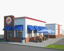 Burger King Restaurante 01 Modelo 3d