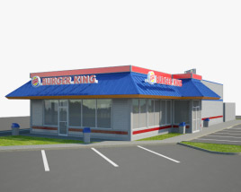 Burger King レストラン 02 3Dモデル