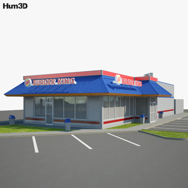 Burger King Ресторан 02 3D модель