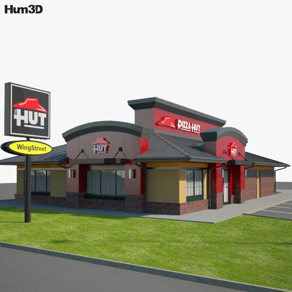 Pizza Hut 餐馆 03 3D模型