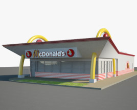McDonald's レストラン 04 3Dモデル