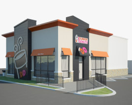 Dunkin' Donuts Ресторан 02 3D модель