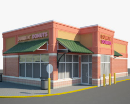 Dunkin' Donuts Restaurant 03 3D model