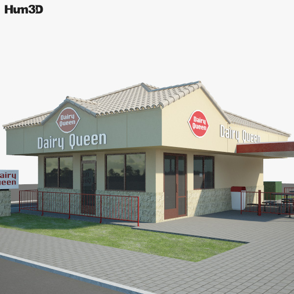 Dairy Queen 음식점 01 3D 모델 