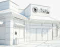 Panda Express 음식점 03 3D 모델 