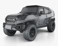 Rezvani Motors Tank 2021 3D模型 wire render