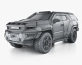 Rezvani-Motors Vengeance 2024 Modelo 3d wire render