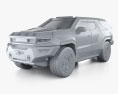 Rezvani-Motors Vengeance 2024 3D模型 clay render