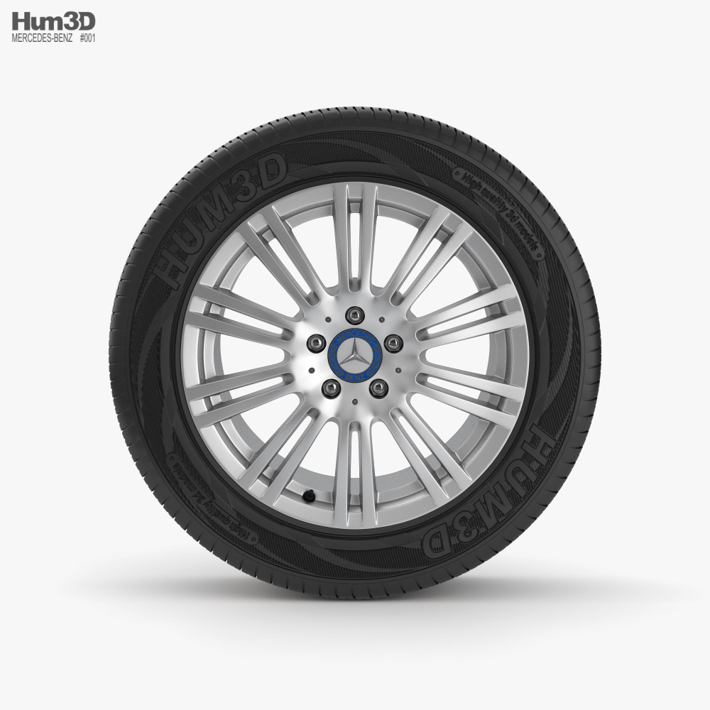 Mercedes-Benz 汽车轮辋 001 3D模型