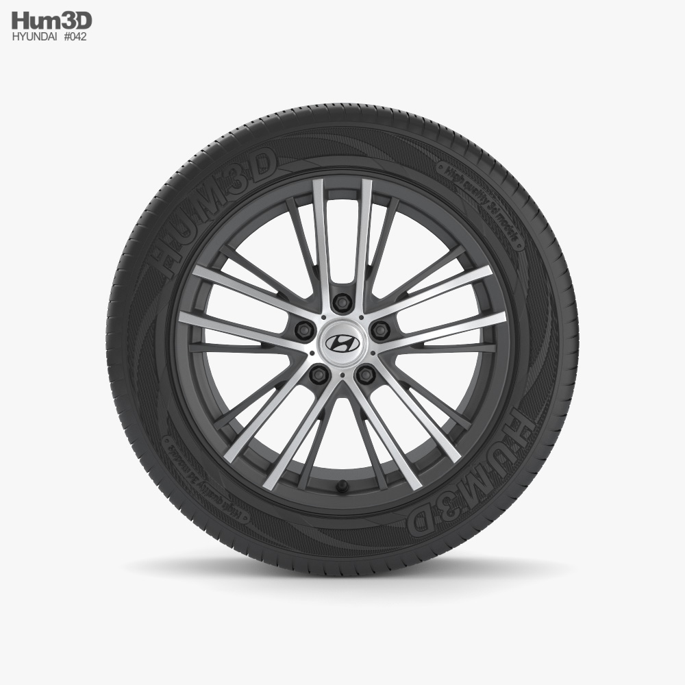 Hyundai i30 汽车轮辋 001 3D模型