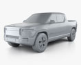 Rivian R1T 2018 3D-Modell clay render