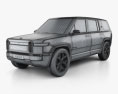 Rivian R1S 2019 3Dモデル wire render
