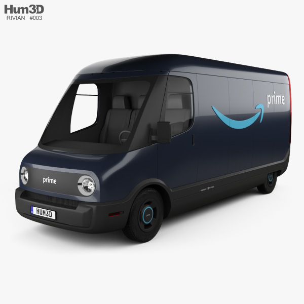 Rivian Amazon Delivery Van 2020 Modello 3D