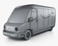 Rivian Amazon Delivery Van 2020 3D-Modell wire render