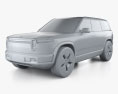 Rivian R2 2024 3D-Modell clay render