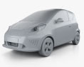 Roewe E50 EV 2016 3D-Modell clay render