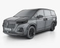 Roewe iMAX 8 2023 3Dモデル wire render