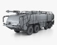Rosenbauer Panther 8x8 Fire Truck 2024 Modelo 3d wire render
